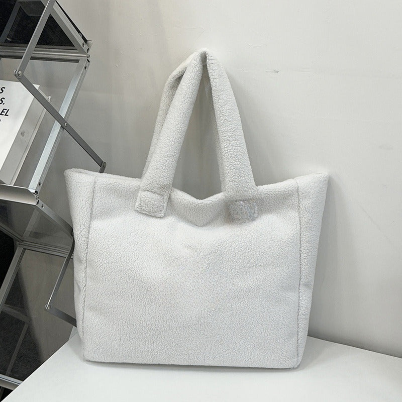 Women's Large Soft Fleece Tote Bag