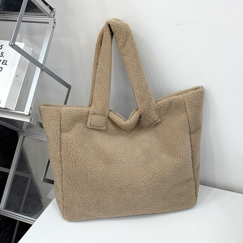 Women's Large Soft Fleece Tote Bag