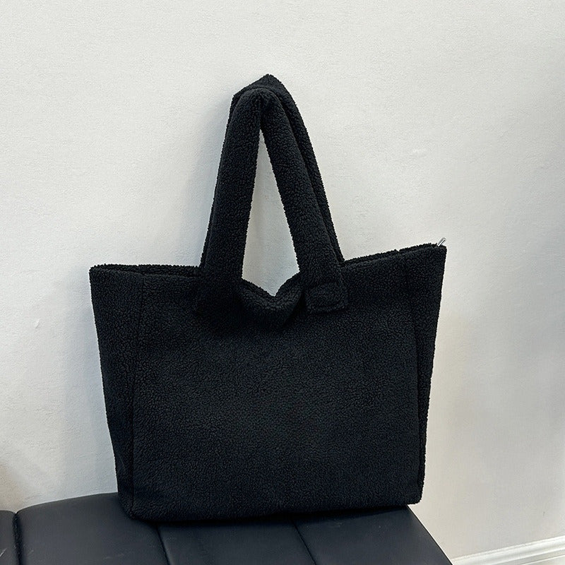 Women's Large Soft Fleece Tote Bag