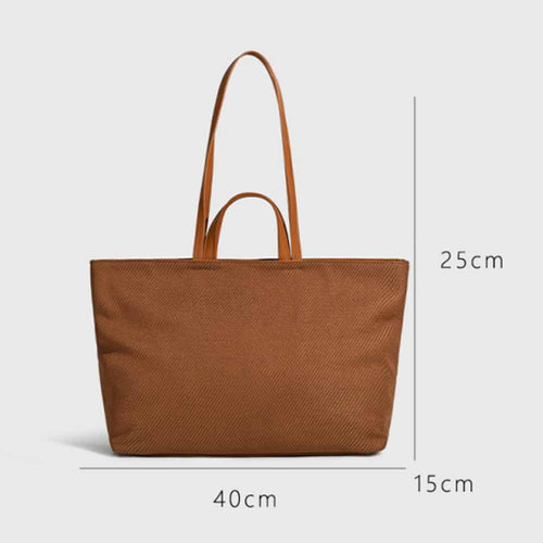 Large Everyday Shoulder Bag with Interior Pockets