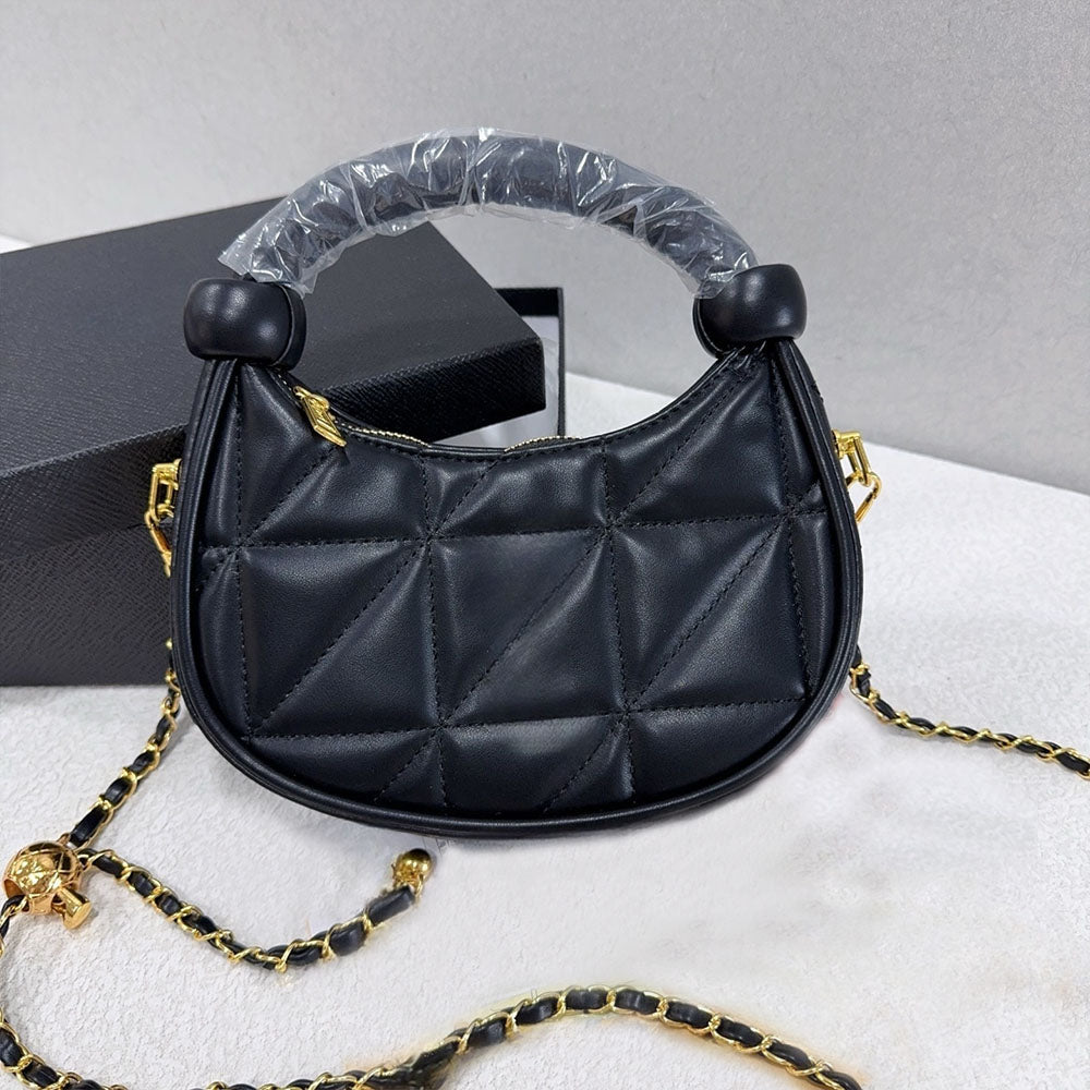 Women's Quilted Chain Crossbody Handbag