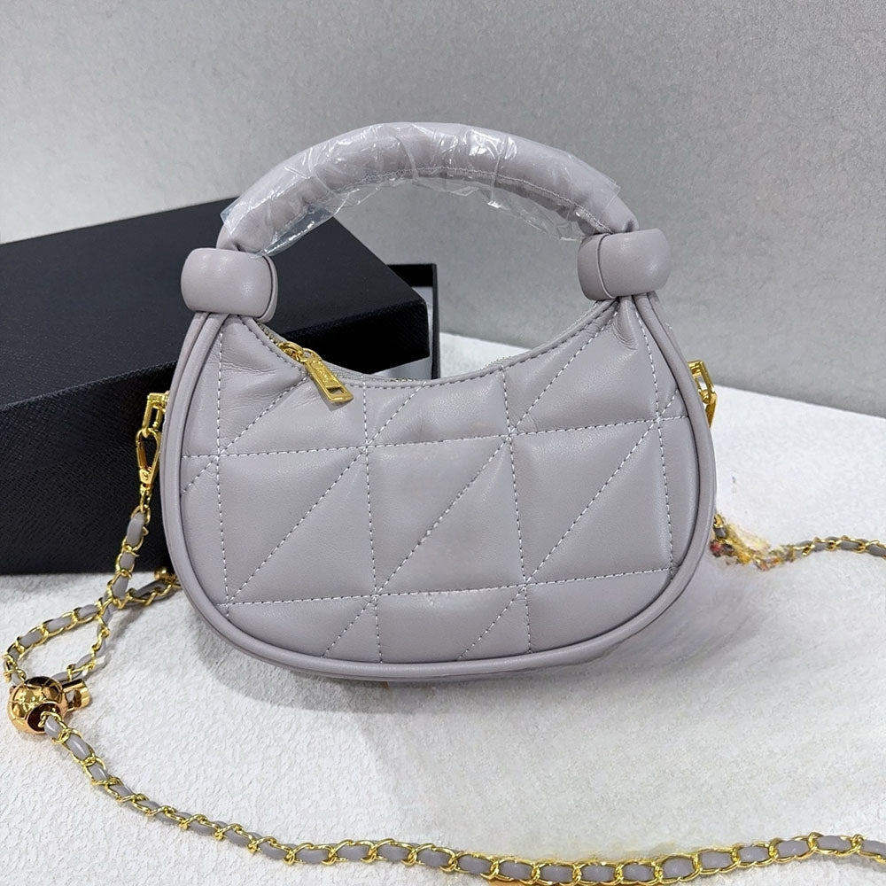 Women's Quilted Chain Crossbody Handbag
